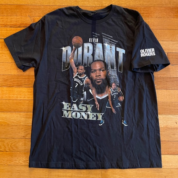 Kevin Durant Oliver Rogers Easy Money Sniper T- Shirt XL Brooklyn